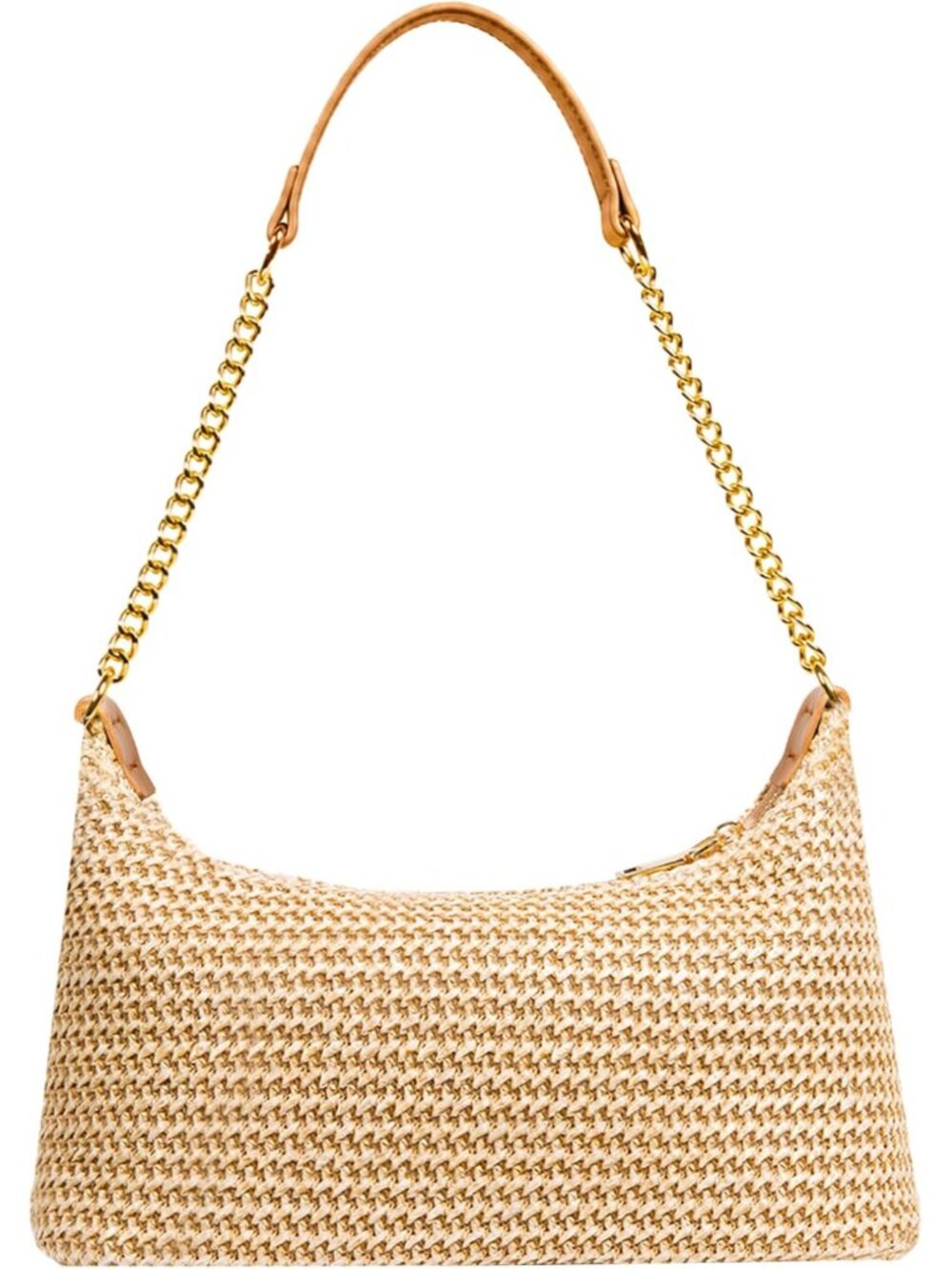 Straw Beach Bags Boho Woven Shoulder Bag Summer Hobo Bags Crochet Small Purse Cr
